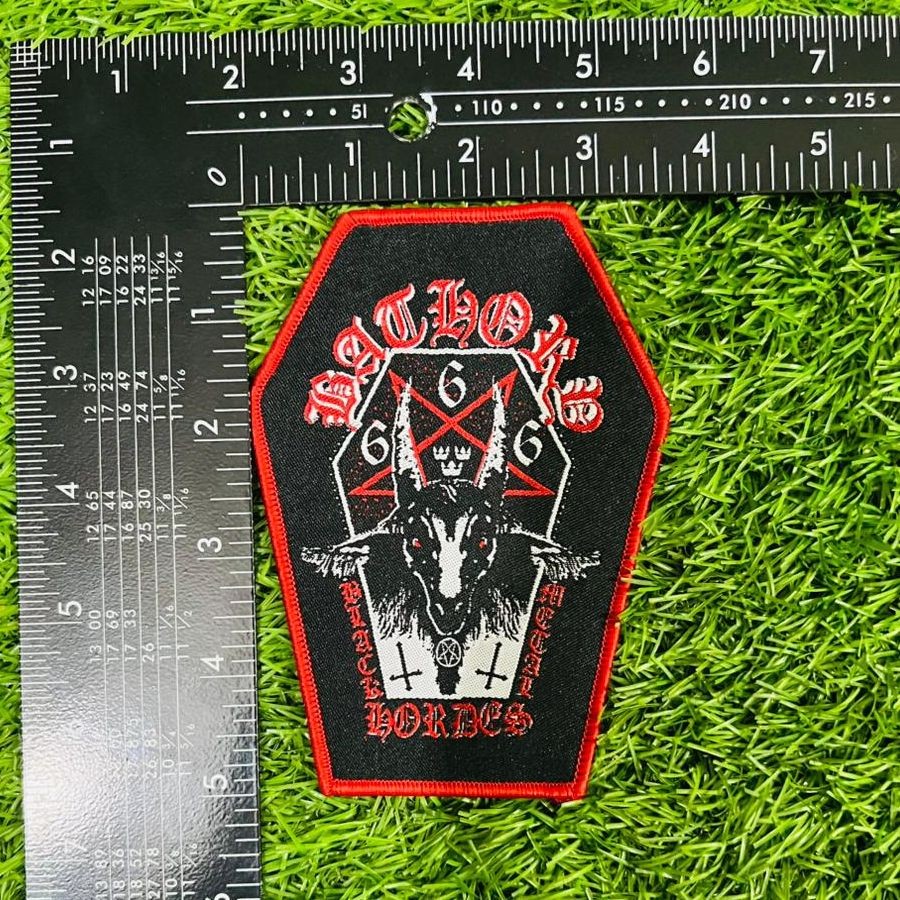 BATHORY - Bathory - Coffin Shaped Woven Patch