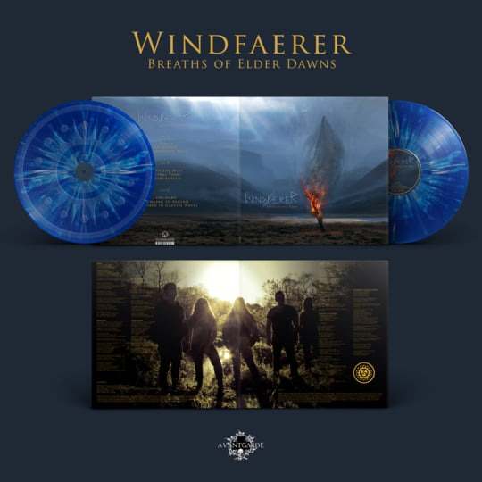 WINDFAERER - Breaths Of Elder Dawns (Blue w/ White Splatters) 2LP