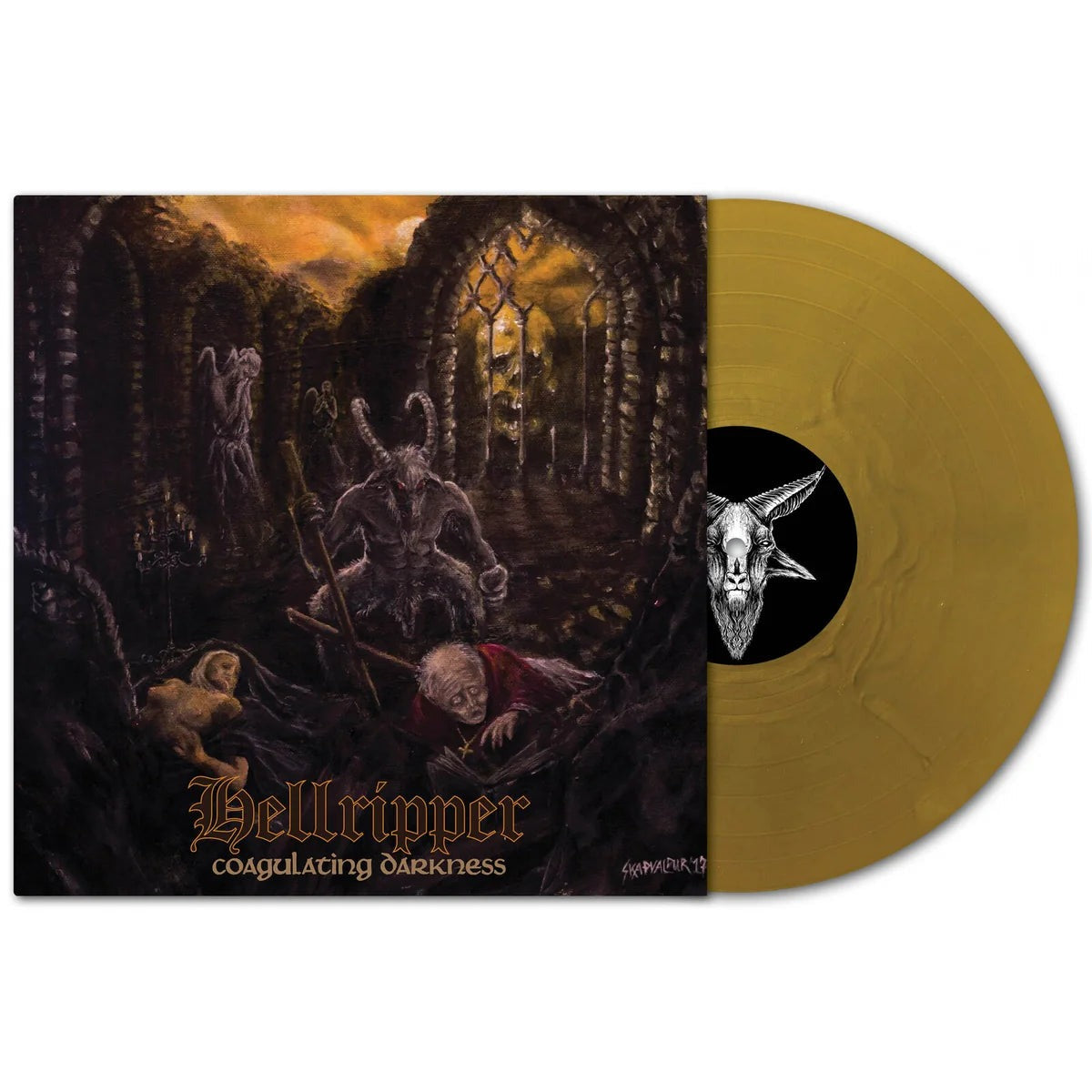 HELLRIPPER - Coagulating Darkness (Ltd.. Gold) LP