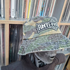 ANTI FASCIST - Bolt Thrower (Glow in the Dark) Logo Tribute - GREEN CAMO BUCKET HAT