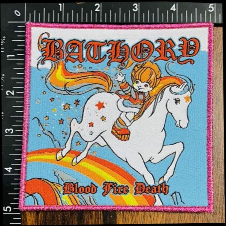 BATHORY - Blood Fire Death Unicorn - Woven Patch