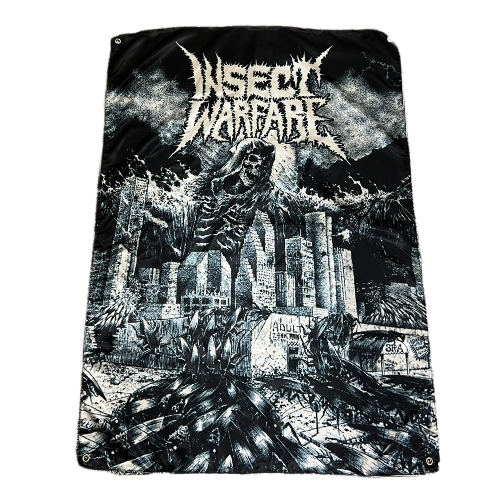 INSECT WARFARE - World Extermination - Wall Flag / Textile Poster