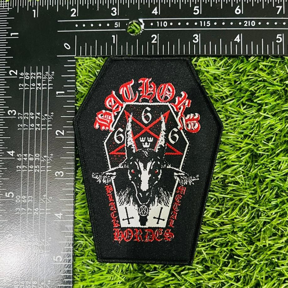 BATHORY - Bathory - Coffin Shaped Woven Patch