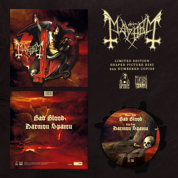 MAYHEM - Bad Blood (SHAPED PICTURE DISC Ltd 999) LP