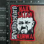 WOLFBASTARD  - Hail Satan, Kurwa! - Woven Patch