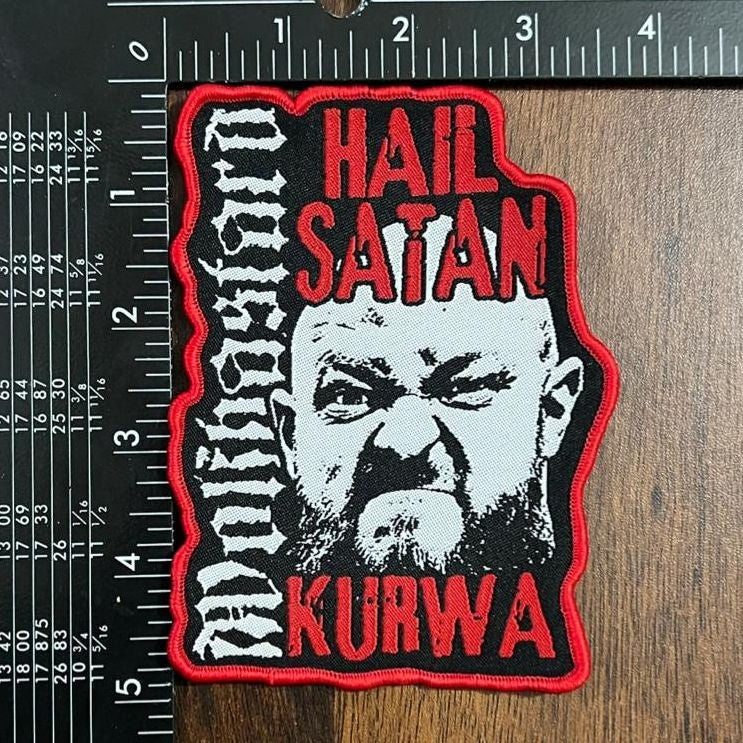 WOLFBASTARD  - Hail Satan, Kurwa! - Woven Patch