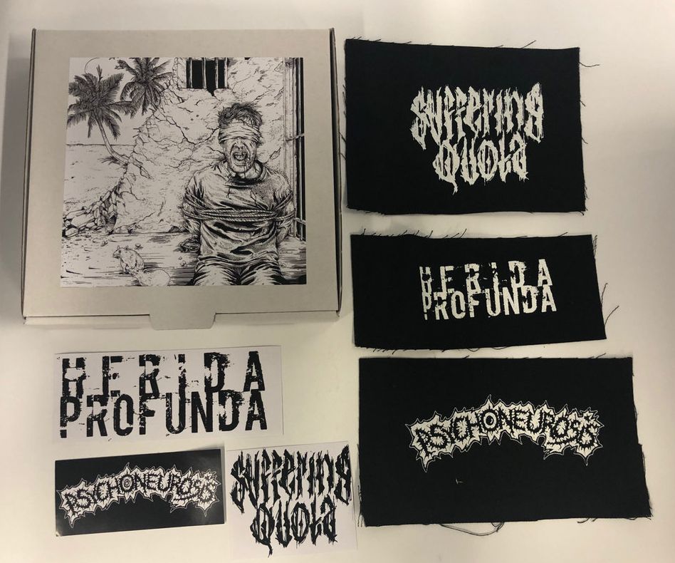 Psychoneurosis / Herida Profunda / Suffering Quota - In Fear We Trust - 3 Way Split Tape Boxset