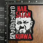 WOLFBASTARD  - Hail Satan, Kurwa! - Woven Patch