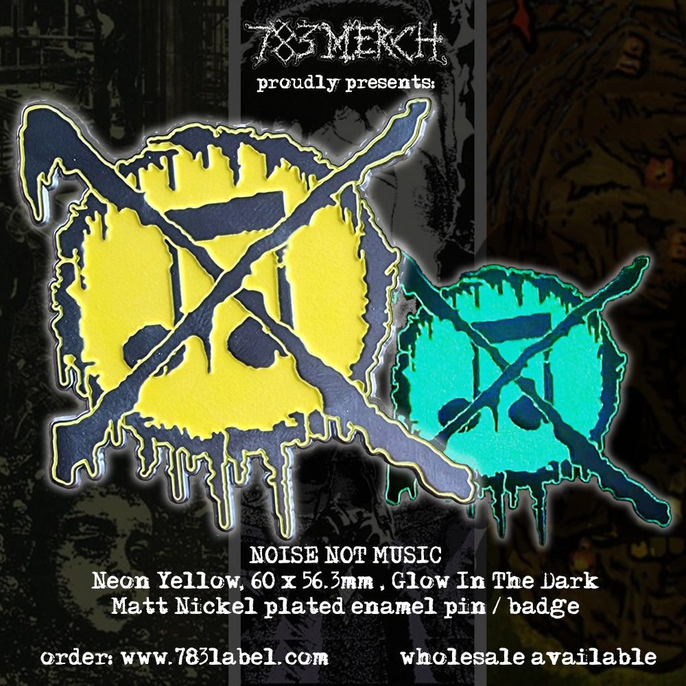 NOISE NOT MUSIC - Glow In The Dark - Enamel Pin