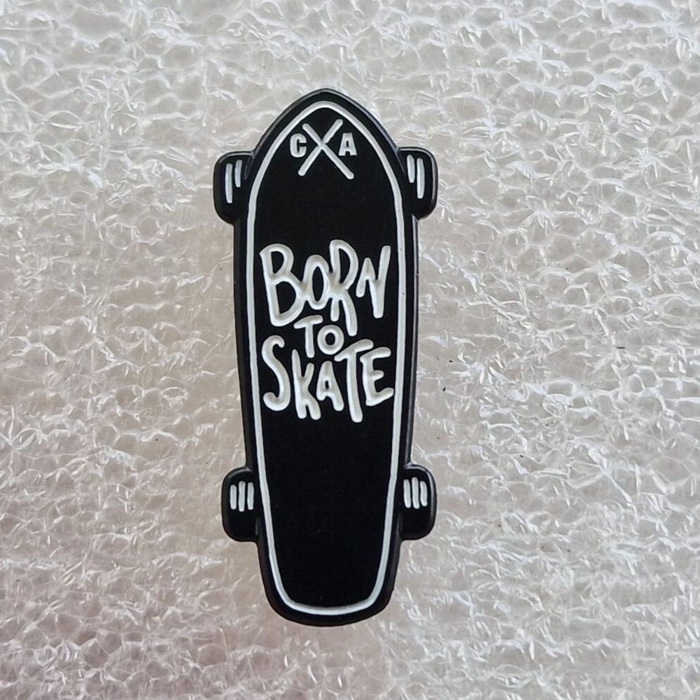 BORN TO SKATE Enamel Pin (Small)