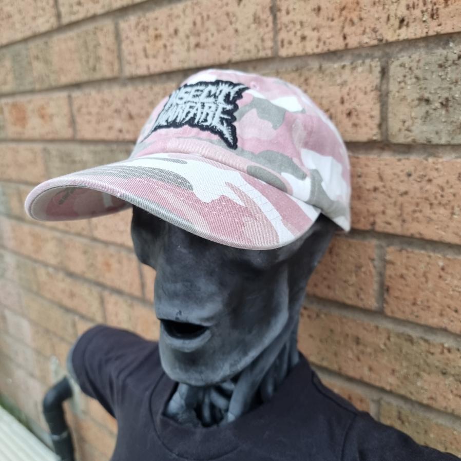 INSECT WARFARE - (Glow in the Dark) Logo PINK CAMO DAD CAP