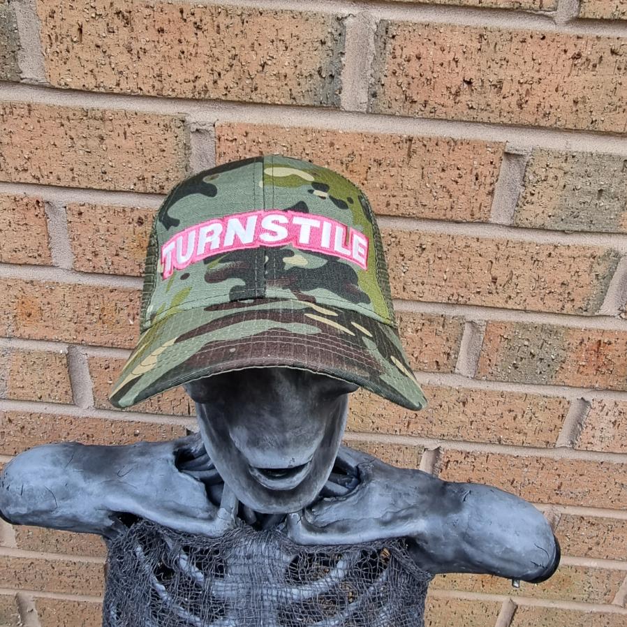 TURNSTILE - (Glow in the Dark) Logo CAMO TRUCKER CAP