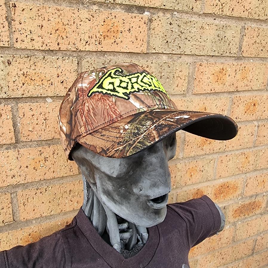 GORGUTS - (Glow in the Dark) Logo LEAF CAMO BASEBALL CAP