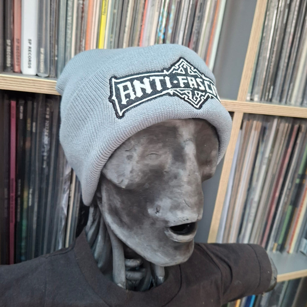ANTI FASCIST - Bolt Thrower (Glow in the Dark) Logo Tribute - (Grey) Beanie