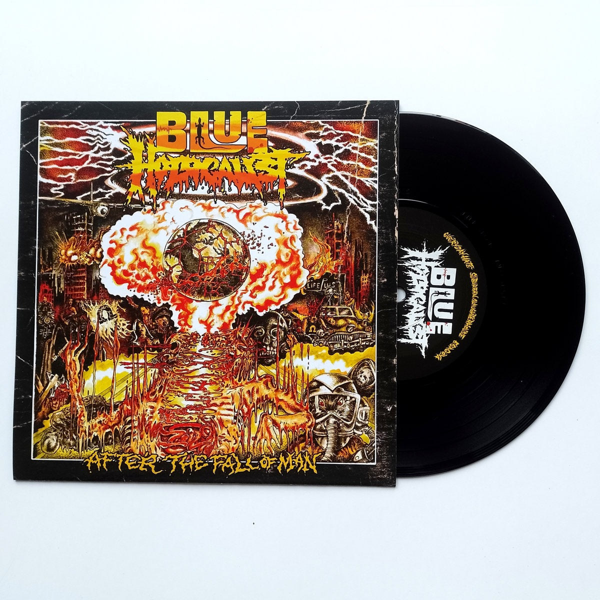 BLUE HOLOCAUST / MORGUE BREATH - After The Fall Of Man / Hongo Atroz Split 7"EP