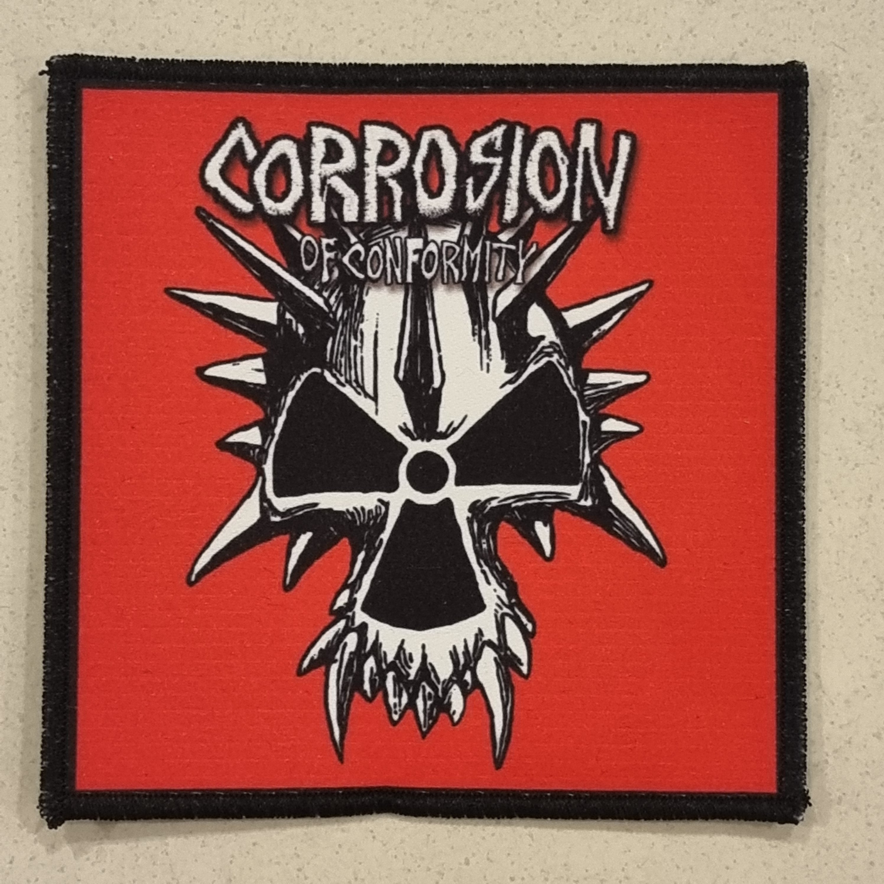 CORROSION OF CONFORMITY - Red Toxic Skull - Patch