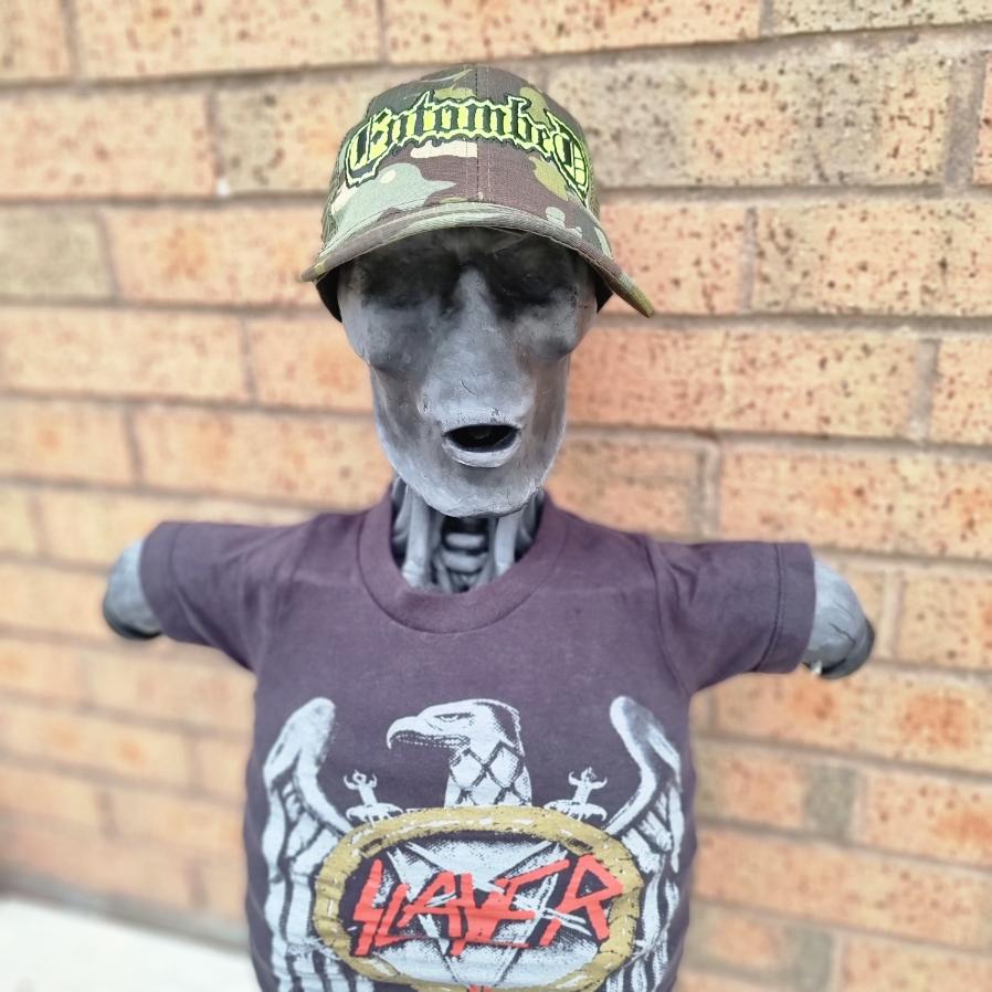 ENTOMBED - (Glow in the Dark) Logo CAMO TRUCKER CAP