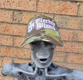 ELECTRIC WIZARD - (Glow in the Dark) Logo CAMO TRUCKER CAP
