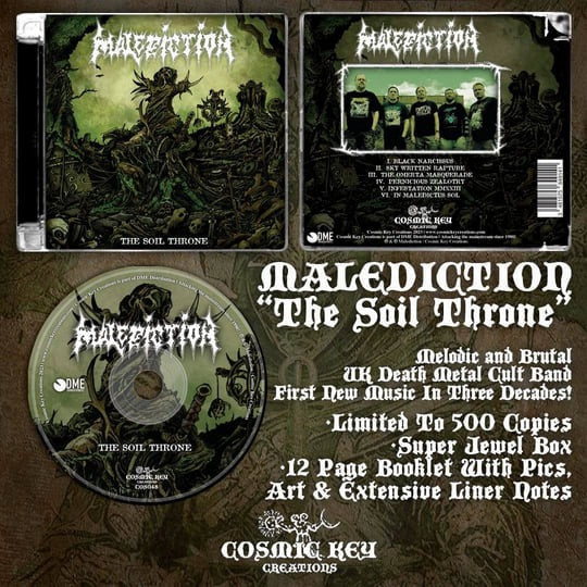 MALEDICTION - The Soil Throne CD