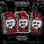 WOLFBASTARD  - Hail Satan, Kurwa! - Woven Patch
