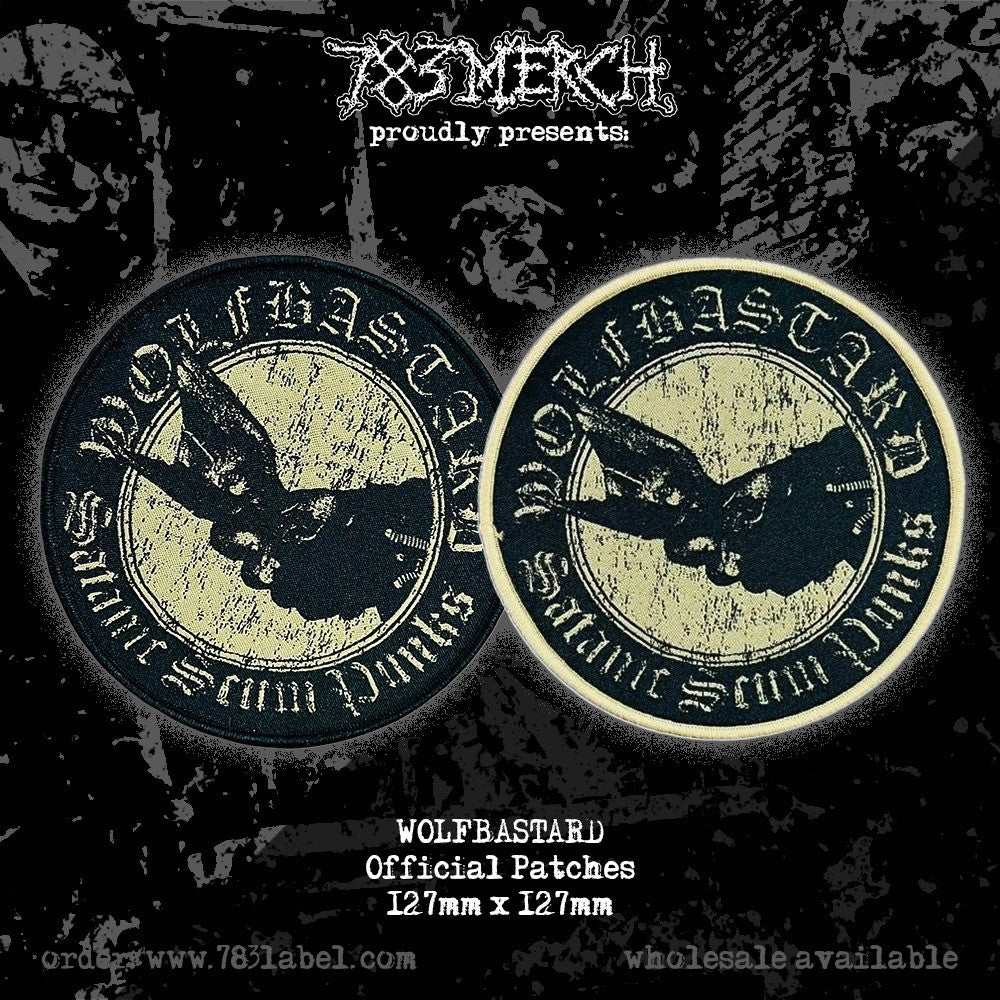 WOLFBASTARD  - Satanic Scum Punks - Woven Patch