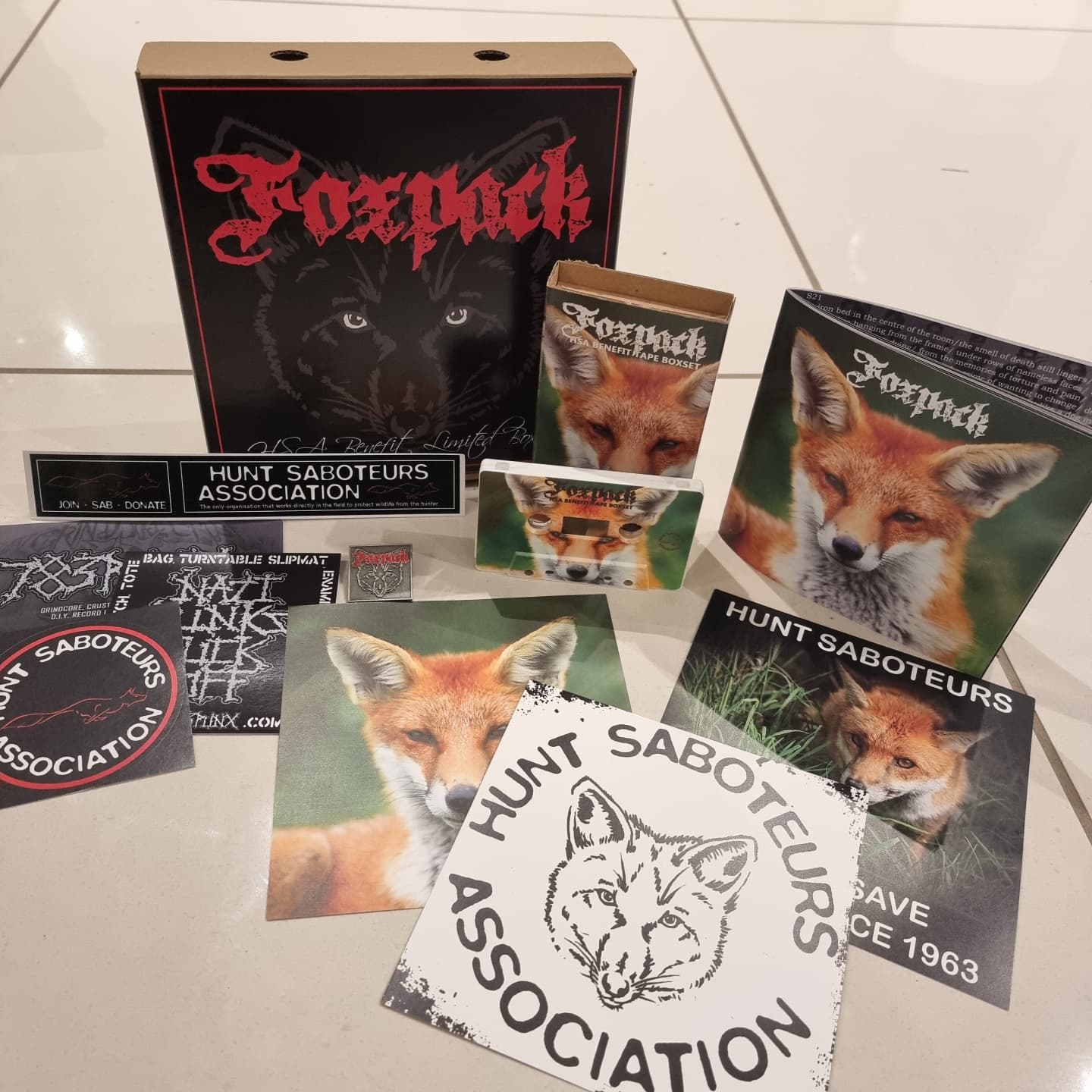 FOXPACK - Hunt Saboteurs Association Benefit Limited Tape Boxset