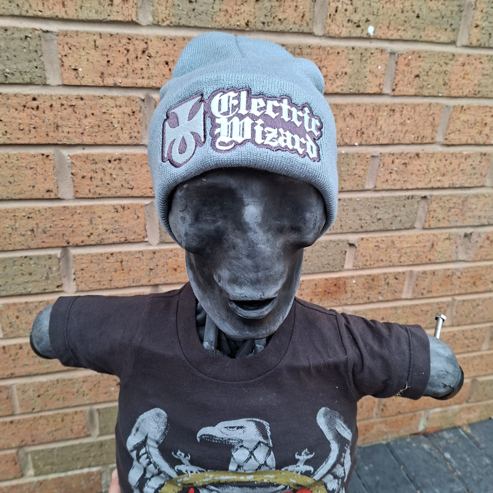 ELECTRIC WIZARD - (Glow in the Dark) Logo (Grey) Beanie