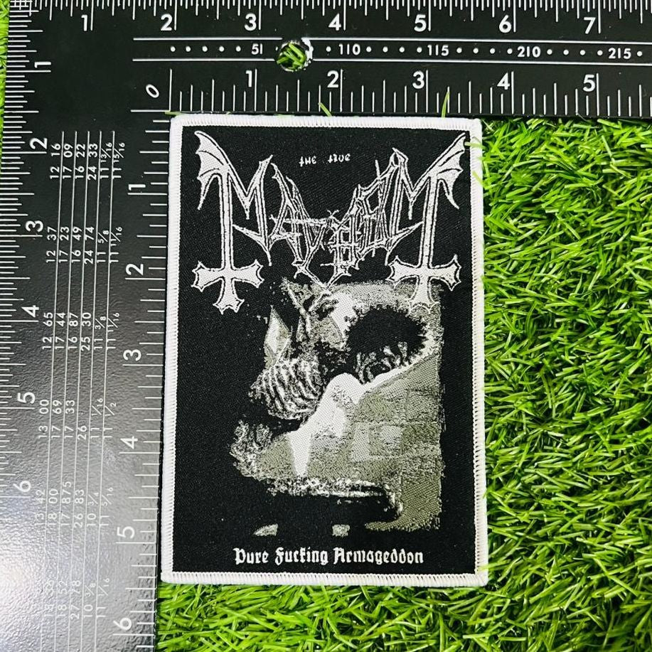 MAYHEM - Pure Fucking Armageddon - Woven Patch
