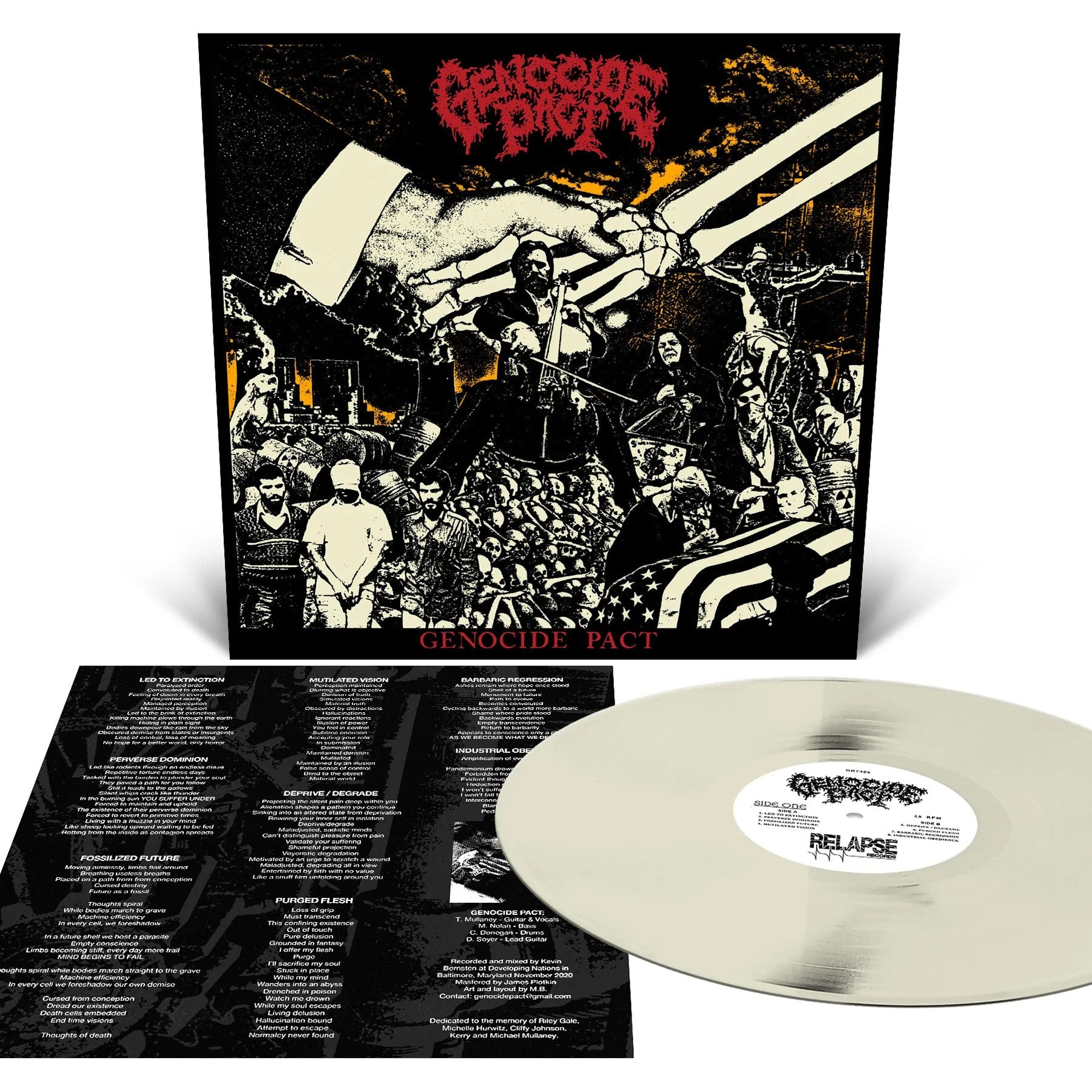 GENOCIDE PACT - Genocide Pact (Bone White) LP