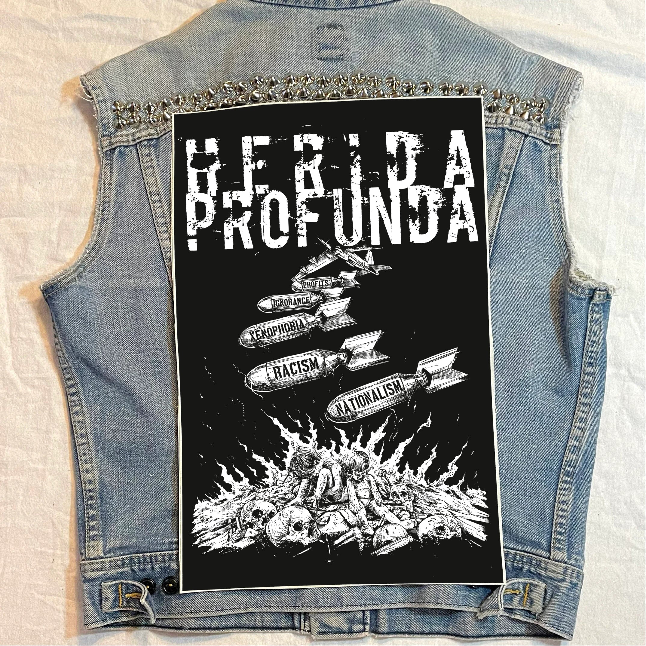 HERIDA PROFUNDA Refugees Welcome Backpatch