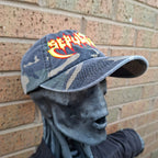 SEPULTURA - Old (Glow in the Dark) Logo - GREEN CAMO DAD CAP