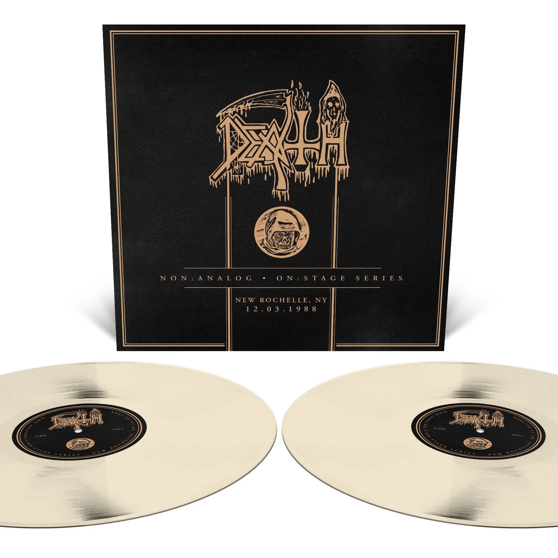 DEATH - Non:Analog - On:Stage Series - New Rochelle, NY 12-03-1988 (Bone White) 2LP