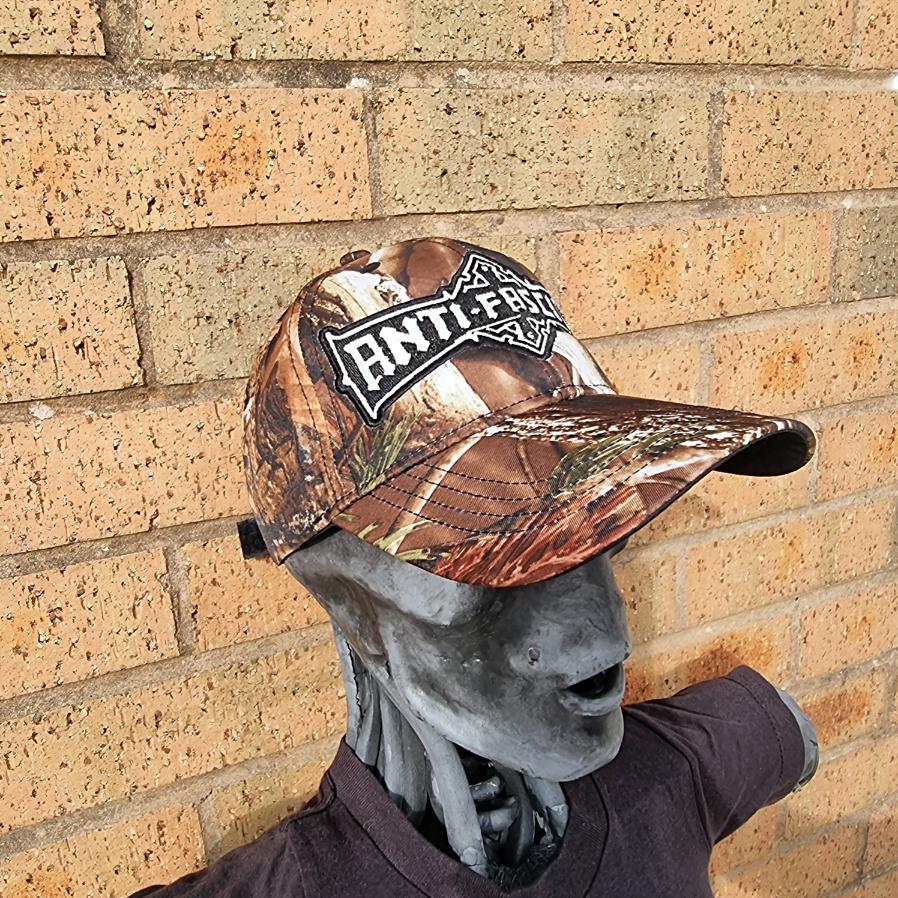 ANTI FASCIST - Bolt Thrower (Glow in the Dark) Logo Tribute - LEAF CAMO BASEBALL CAP