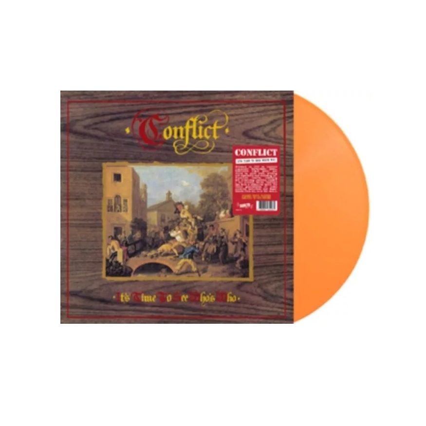 CONFLICT - It's Time To See Who's Who (Orange) LP