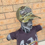 ANTI FASCIST - Bolt Thrower (Glow in the Dark) Logo Tribute - CAMO TRUCKER CAP
