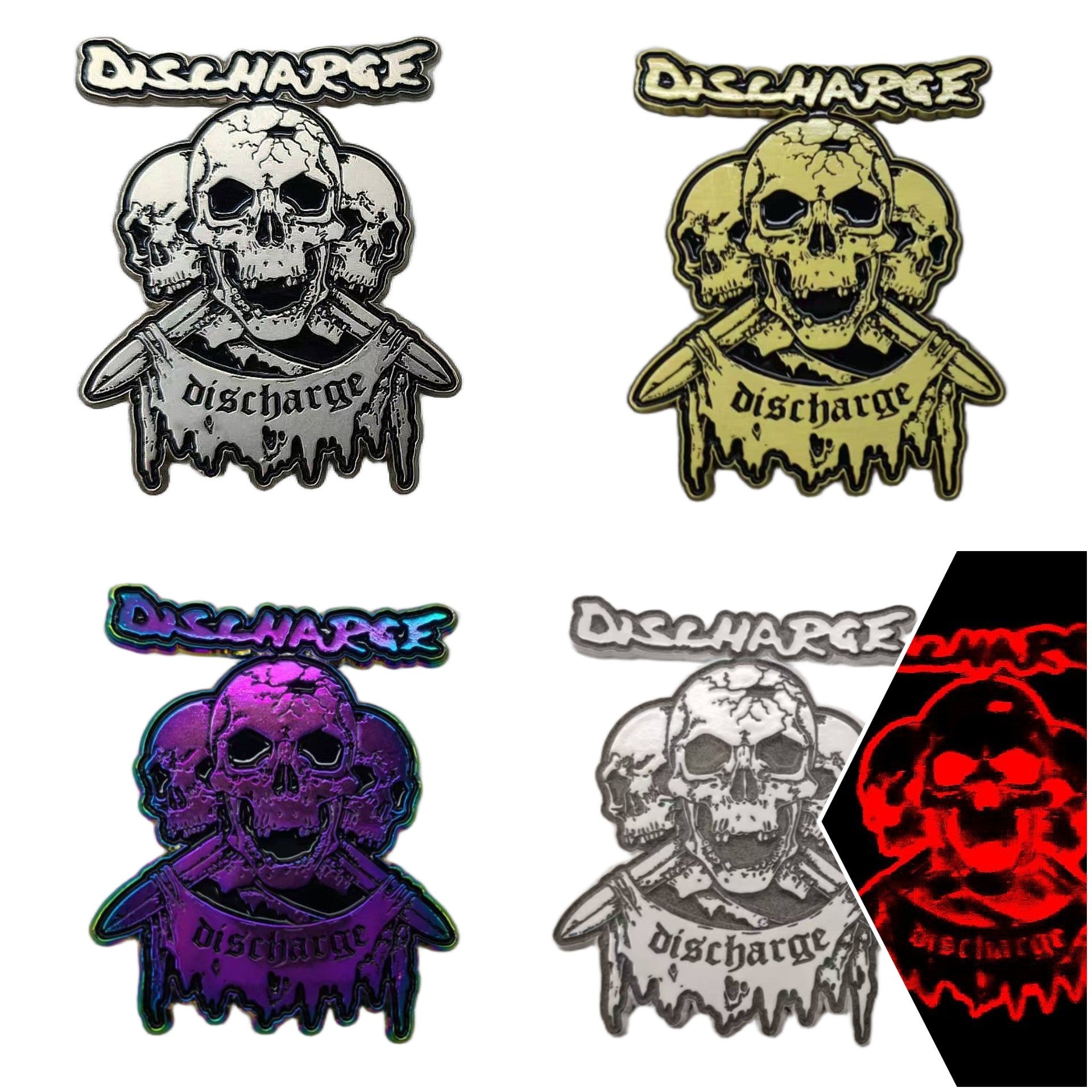 DISCHARGE - Logo - Enamel Pin