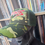 DISMEMBER - Logo - CAMO TRUCKER CAP