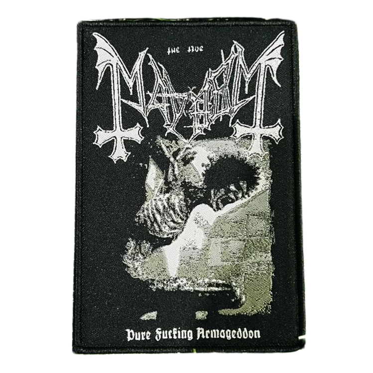MAYHEM - Pure Fucking Armageddon - Woven Patch