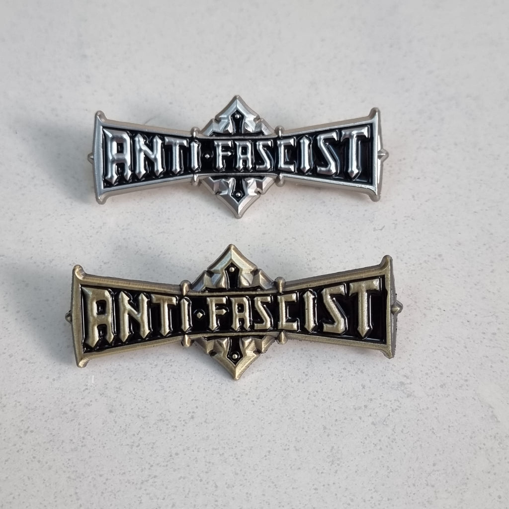 ANTI FASCIST - Bolt Thrower Logo Tribute - 3D Enamel Pin