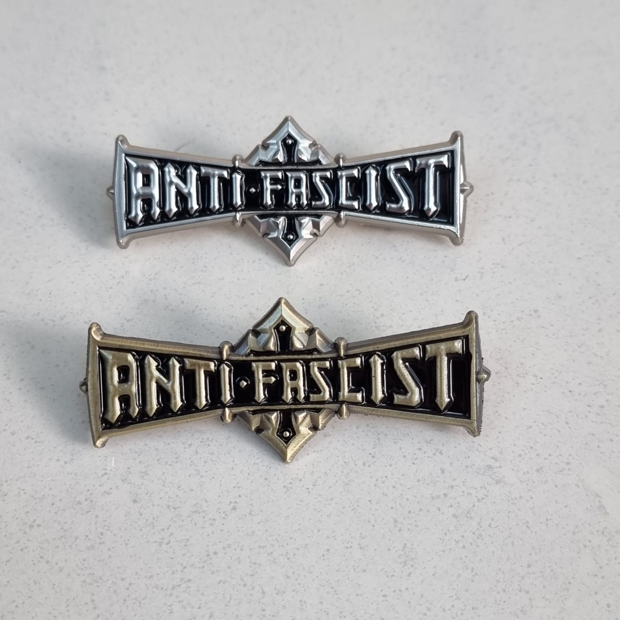 ANTI FASCIST - Bolt Thrower Logo Tribute - 3D Enamel Pin
