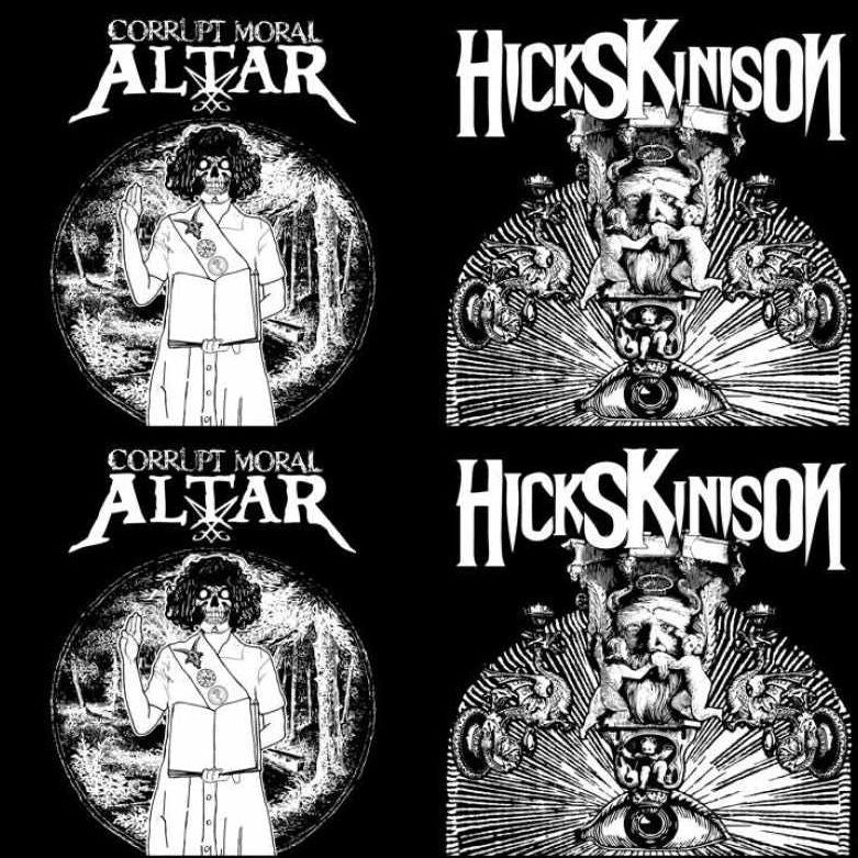 HICKS KINISON / CORRUPT MORAL ALTAR Split 7"EP
