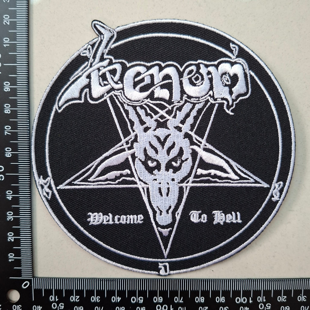 VENOM - Welcome To Hell (White) - Embroidered Patch