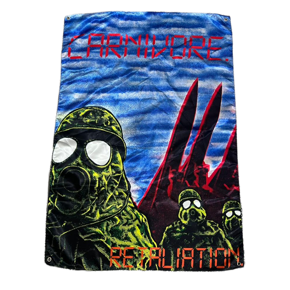CARNIVORE - Retaliation - Wall Flag / Textile Poster