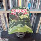 DISMEMBER - Logo - CAMO TRUCKER CAP