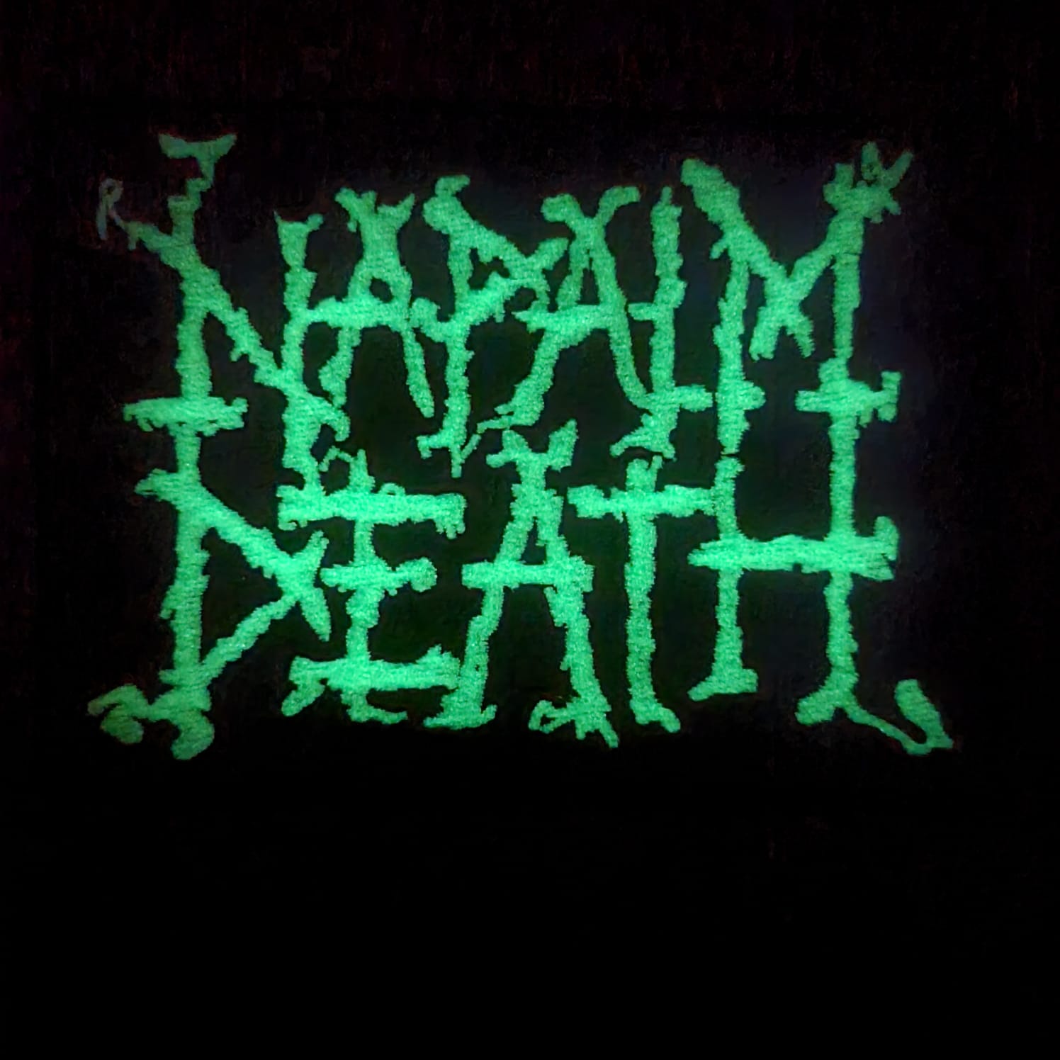 NAPALM DEATH - Logo - (Glow In The Dark) Embroidered Patch