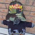 SEPULTURA - Old (Glow in the Dark) Logo CAMO TRUCKER CAP