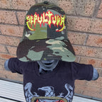 SEPULTURA - Old (Glow in the Dark) Logo CAMO TRUCKER CAP