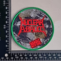 NUCLEAR ASSAULT - Handle with Care - (Green Border) Woven Patch
