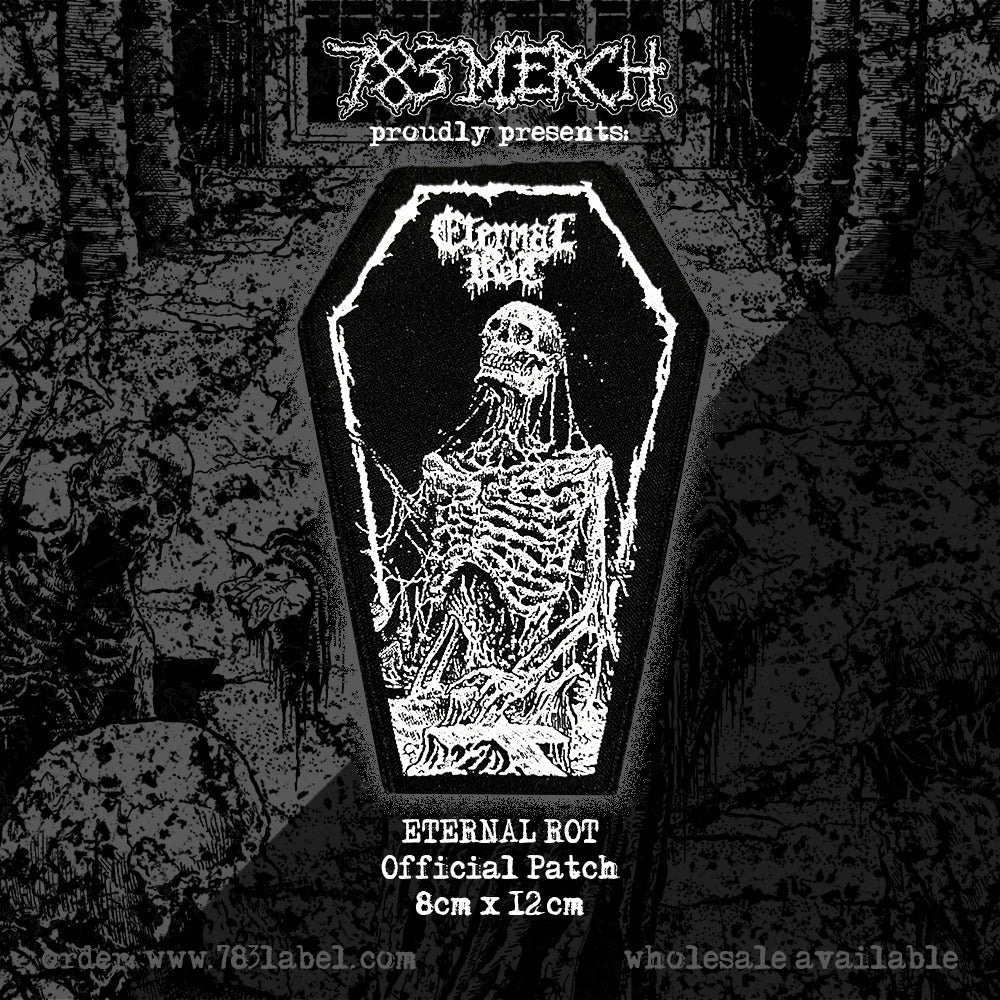 ETERNAL ROT - Putrid Hallucination - Coffin Shaped Woven Patch