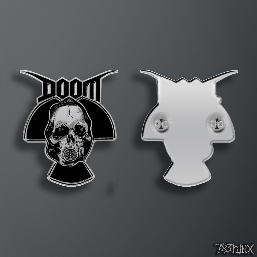 DOOM Gasmask Enamel Pin